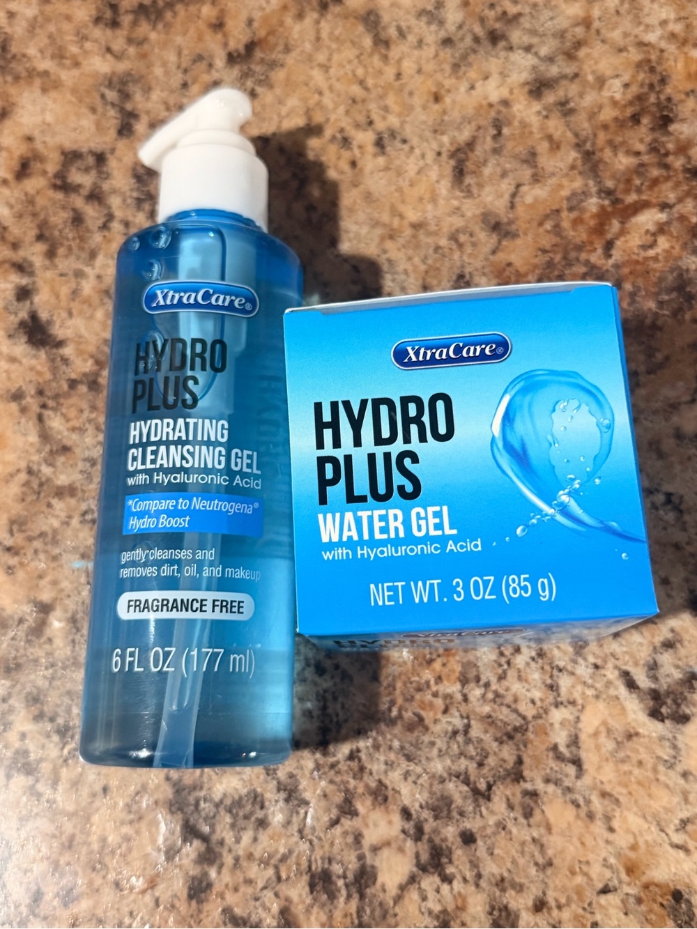 Hydro Plus Hydrating Cleansing Gel & Water Gel – Blue